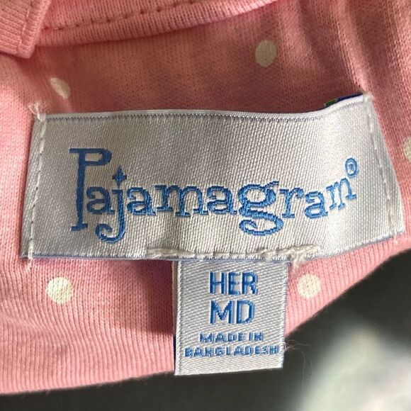 Pajamagram Classic Pink Polka Dot Robe Size Medium - Picture 6 of 7
